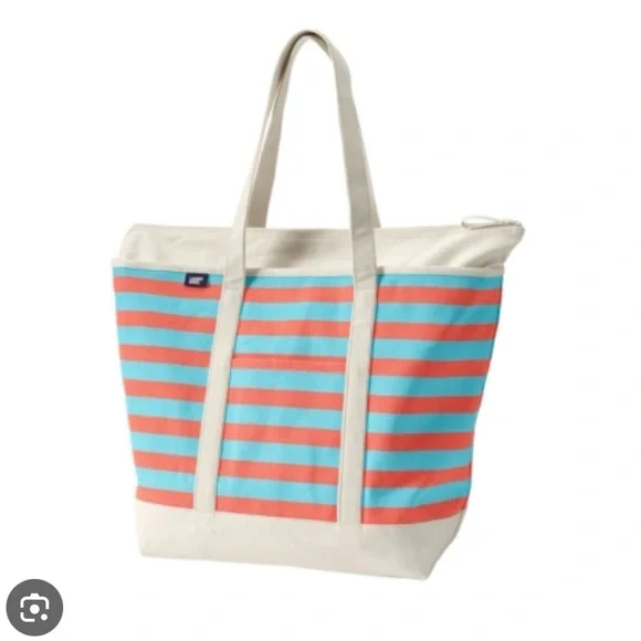 Lands End medium striped tote - Picture 4 of 4